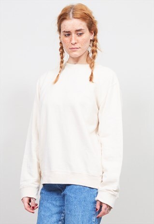 VINTAGE 90'S OVERSIZED LEE BEIGE SWEATER