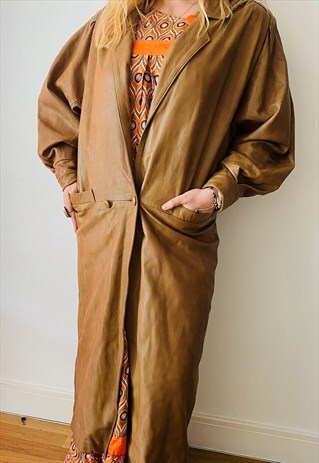LEATHER TRENCH COAT