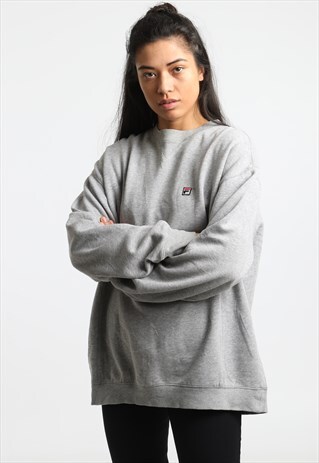 90S FILA EMBROIDERED LOGO SWEATSHIRT