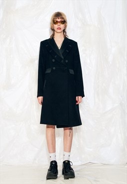 Vintage Y2K  Stella McCartney Tuxado Coat in Black Wool