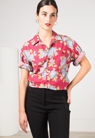 VINTAGE 80S HAWAIIAN SHIRT / S1677
