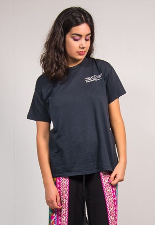 VINTAGE 90'S BLACK HARLEY DAVIDSON MOTORCYCLE T-SHIRT