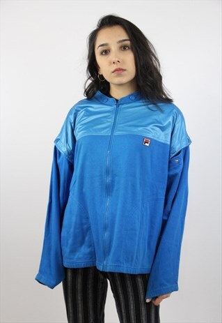 VINTAGE FILA BLUE JACKET