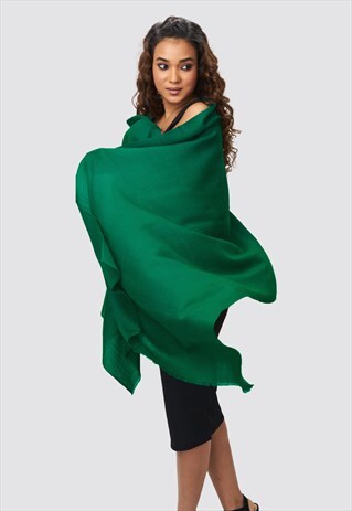 'KATIE' CASHMERE SCARF - MERMAID