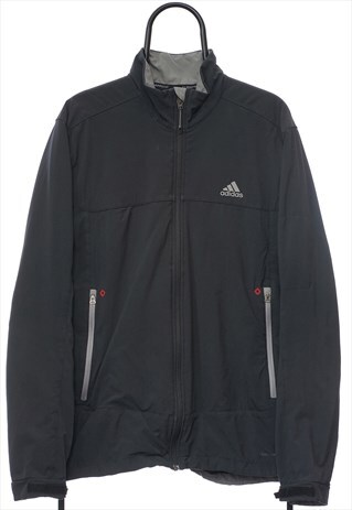 RETRO ADIDAS BLACK LIGHTWEIGHT JACKET WOMENS