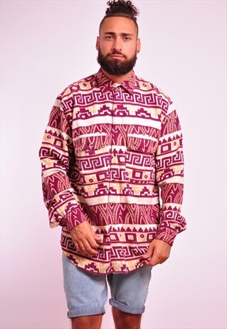 VINTAGE AZTEC FESTIVAL SHIRT