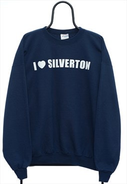 Vintage Silverton Graphic Navy Sweatshirt Womens