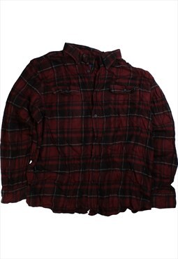 Vintage  George Shirt Check Lumberjack Long Sleeve Button Up