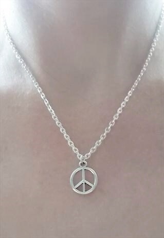 SILVER PEACE NECKLACE