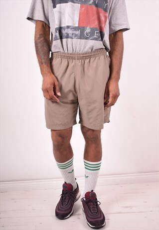 REEBOK MENS VINTAGE SHORTS MEDIUM BROWN 90S