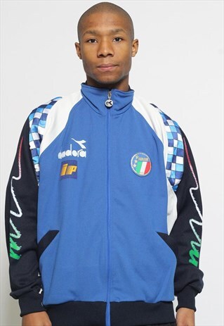 VINTAGE DIADORA ITALY TRACK JACKET