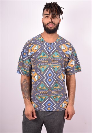 MENS VINTAGE T SHIRT TOP LARGE MULTI 90S MENS VINTAGE T SHIRT TOP LARGE MULTI 90S