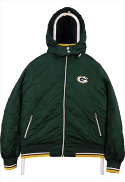 Vintage 90's NFL Bomber Jacket Packers Champions Full Zip Up