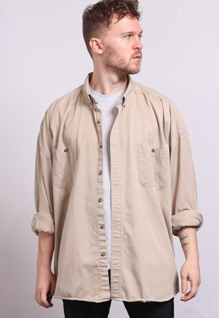 VINTAGE COTTON SHIRT BEIGE