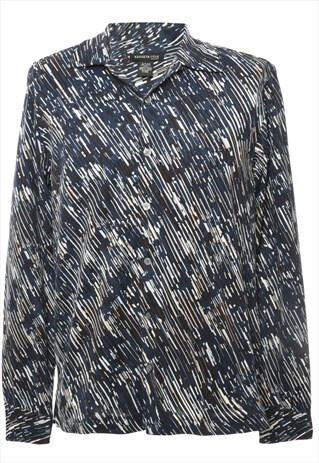 NAVY KENNETH COLE SHIRT - L