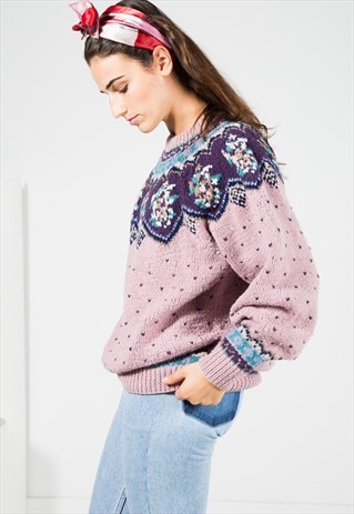 VINTAGE 80S KNIT JUMPER / S0152