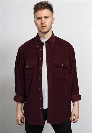 VINTAGE CORDUROY SHIRT PURPLE