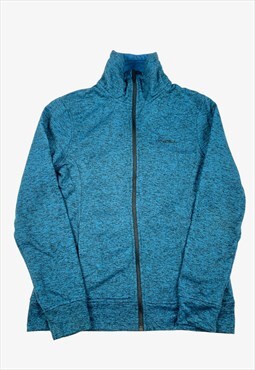 Vintage O'NEILL Zip Up Knitted Fleece Sweatshirt Blue Medium