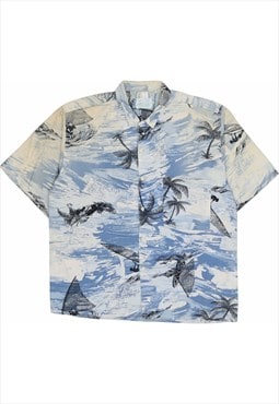Vintage 90's Unknown Shirt Hawaiian Pattern Short Sleeve