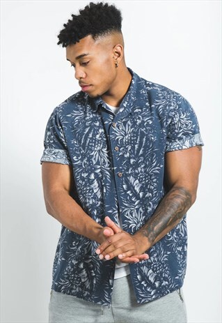VINTAGE 80S HAWAIIAN SHORT SLEEVE SHIRT / S6823