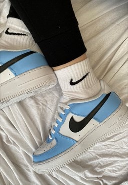 Nike Air Force 1 Custom Uni Blue - Mens