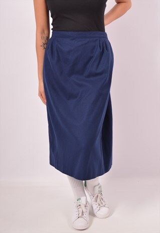 VINTAGE PENDLETON SKIRT NAVY BLUE