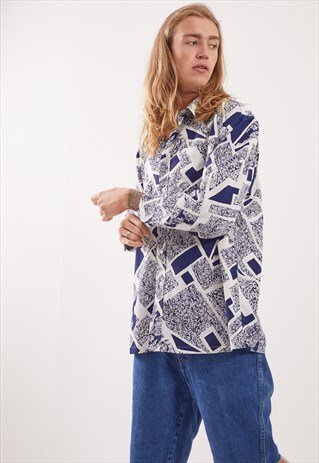 VINTAGE PATTERNED FESTIVAL LONG SLEEVE SHIRT