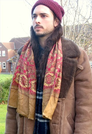 VINTAGE 70S MOD PAISLEY SCARF - SAMMY - INDIE - GENTS