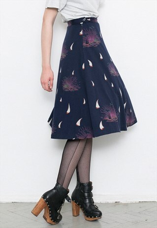 MIDI A-LINE SKIRT