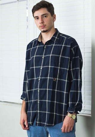VINTAGE TOMMY HILFIGER SHIRT FLANNEL LOGO 90S XL 10.2