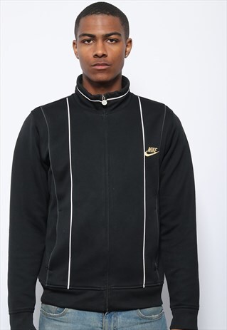 VINTAGE NIKE LOGO TRACK JACKET BLACK