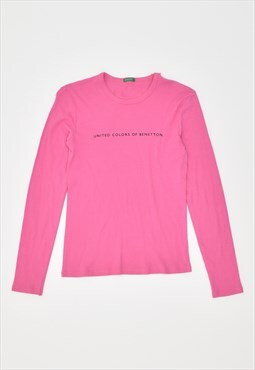 Vintage Benetton Top Long Sleeve Pink