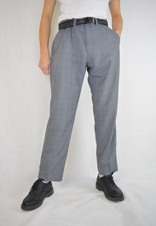VINTAGE GREY CLASSIC REGULAR TROUSERS