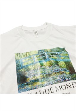 Claude Monet Water Lily Pond T-Shirt with Title