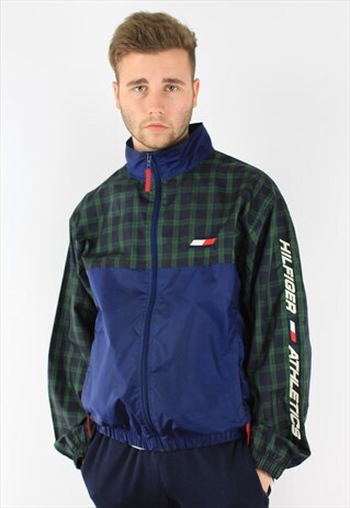TOMMY HILFIGER ATHLETIC TARTAN RAIN JACKET