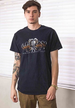 VINTAGE HARLEY-DAVIDSON T-SHIRT LOGO 90S L 8.3