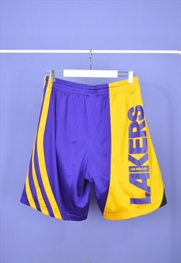Vintage purple ADIDAS LOS ANGELES LAKERS sports shorts