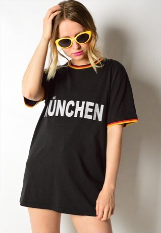 VINTAGE 90S BLACK MUNICH T-SHIRT