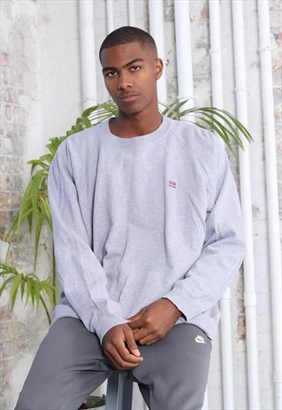 VINTAGE LEVI'S LOGO SWEATSHIRT GREY