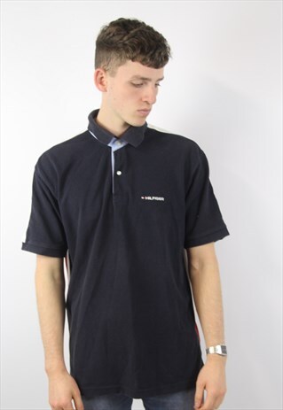 VINTAGE TOMMY HILFIGER NAVY POLO SHIRT