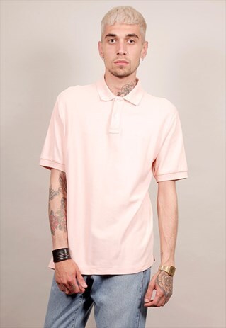 VINTAGE 90'S PINK FILA POLO T-SHIRT