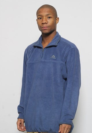 VINTAGE ADIDAS BLUE FLEECE