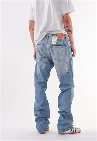 VINTAGE LEVIS 514 SLIM DENIM JEANS LIGHT BLUE