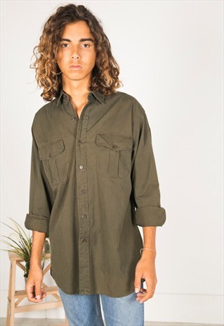LAST UNIT SALE / VINTAGE 80S POLO RALPH LAUREN SHIRT / S3356
