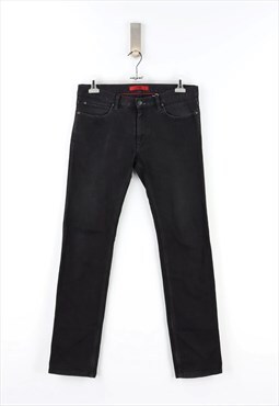 Vintage Hugo Boss Slim Fit Low Waist Jeans in Black - 48
