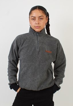 Women's Polo Sport Dark Grey Quarter Zip Fleece Sweatshirt
