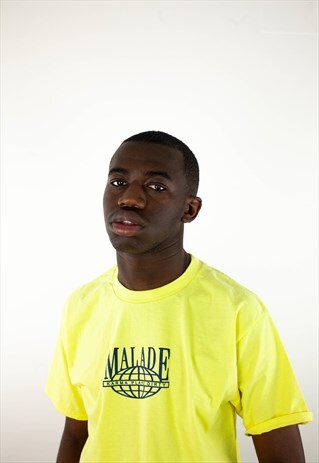 MALADE NATION YELLOW-SHIRT WORLDWIDE PRINT