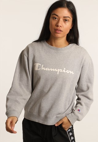 VINTAGE CHAMPION PRINT SPELLOUT SWEATSHIRT