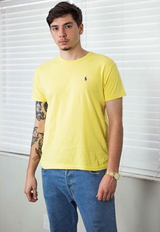 VINTAGE POLO RALPH LAUREN T-SHIRT LOGO 90S S 5.1