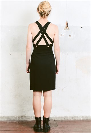 VINTAGE 90S MINI BLACK PARTY DRESS